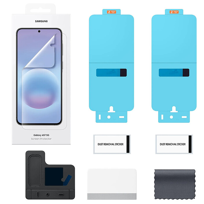 Samsung Lot de 2 Films Protecteurs d'Écran pour Galaxy A57 Service Pack Finition Mate Transparent pas cher