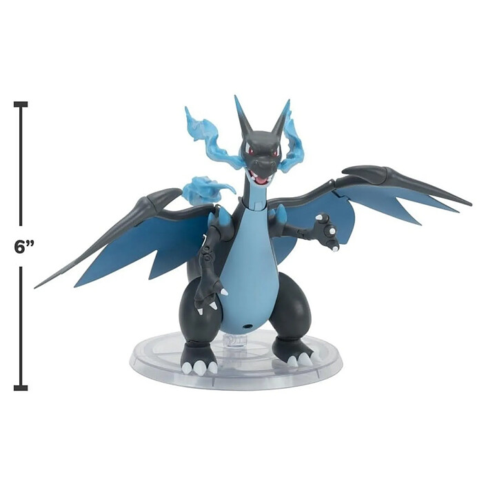 Pokémon - Figurine Select Super-Articulated Mega Charizard X 15 cm pas cher