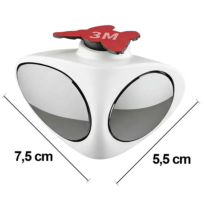 Acheter Avizar Miroir Voiture Auxiliaire Double Vision Gauche Réglable 360°
