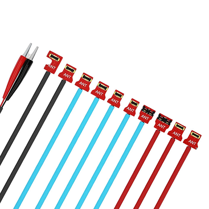 Acheter MAANT Câble de Démarrage pour iPhone 6 à 16 Pro Max Modèle M076 Anti-obstruction Bleu / Rouge