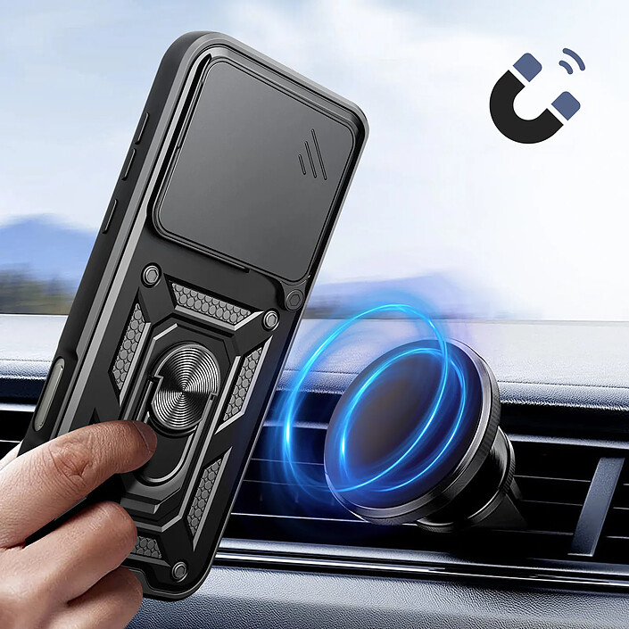 Avizar Coque pour Oppo Find X9 Pro avec Bague Support et Cache Caméra Coulissant pas cher