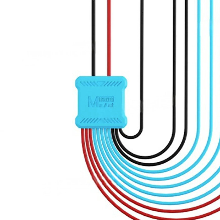 MAANT Câble de Démarrage pour iPhone 6 à 16 Pro Max Modèle M076 Anti-obstruction Bleu / Rouge pas cher