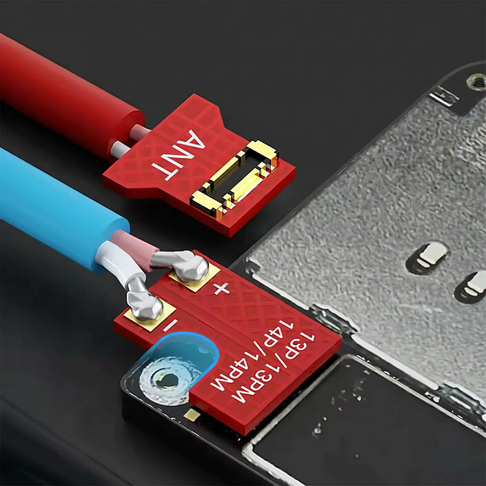 Avis MAANT Câble de Démarrage pour iPhone 6 à 16 Pro Max Modèle M076 Anti-obstruction Bleu / Rouge