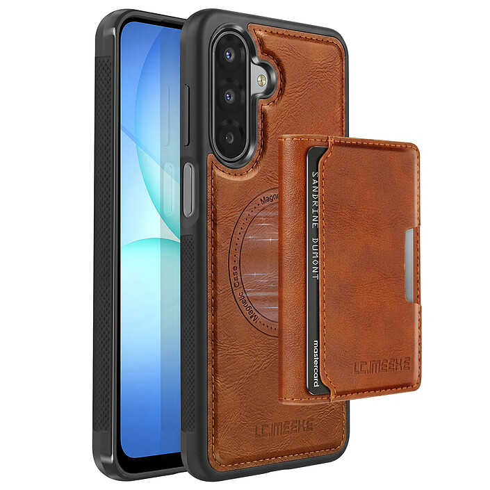 Avizar Coque Magnétique pour Galaxy A17 avec Porte-cartes Amovible et Support