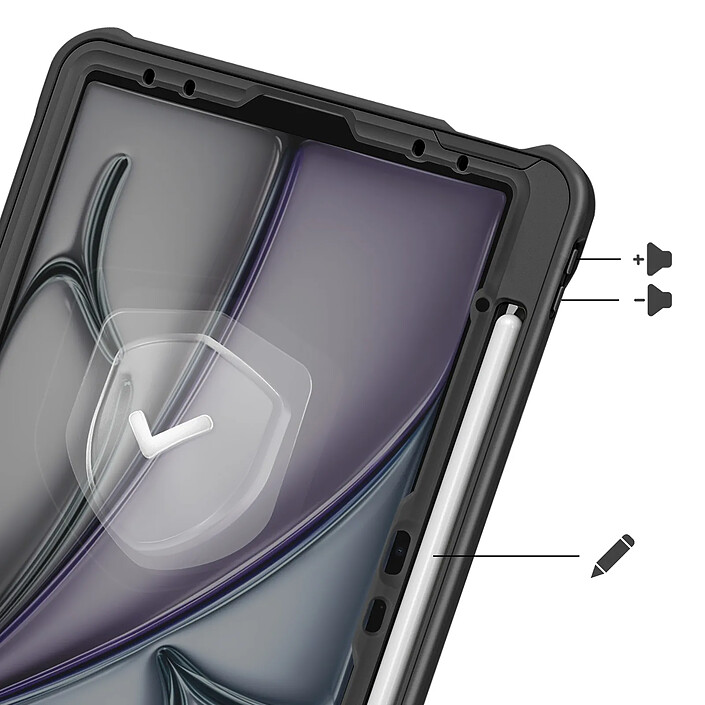 Avis Avizar Coque Renforcée pour iPad Air 13" 2025 avec Bandoulière et Support Vidéo