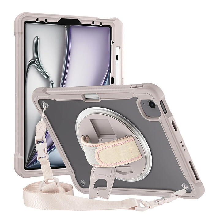Avizar Coque Renforcée pour iPad Air 13" 2025 avec Bandoulière et Support Vidéo