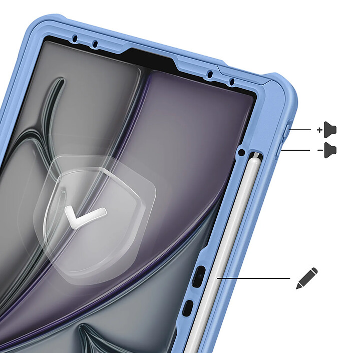 Avis Avizar Coque Renforcée pour iPad Air 13" 2025 avec Bandoulière et Support Vidéo