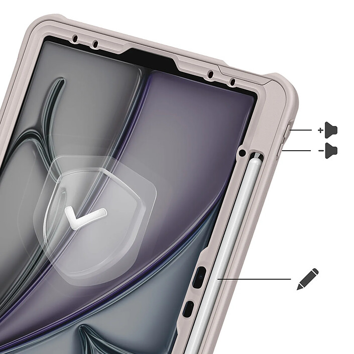 Avis Avizar Coque Renforcée pour iPad Air 13" 2025 avec Bandoulière et Support Vidéo