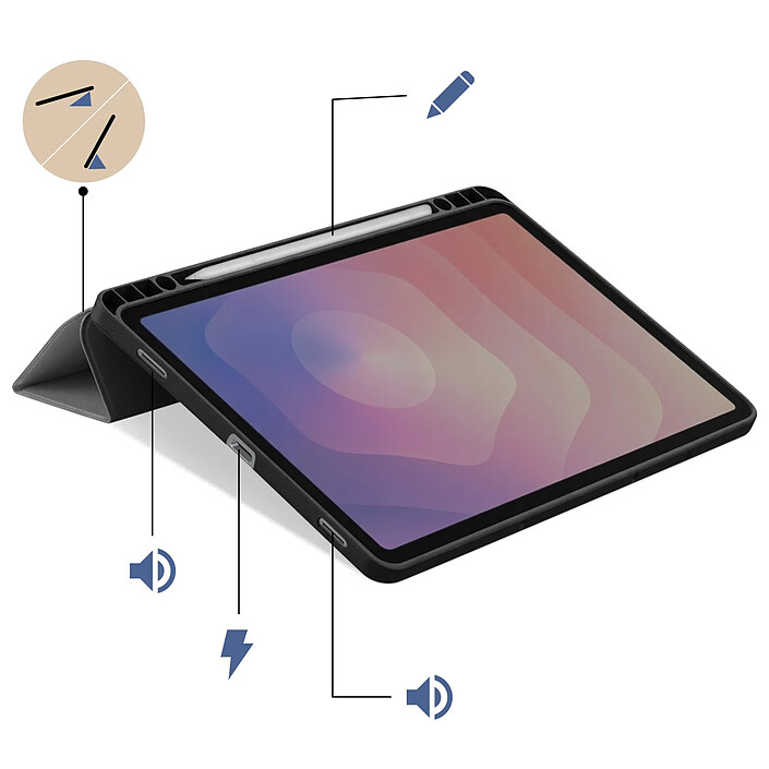 Acheter Avizar Étui pour Galaxy Tab S11 avec Fonction Support Trifold