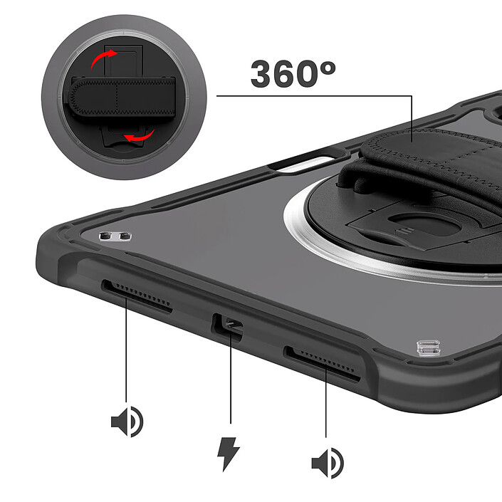Acheter Avizar Coque Renforcée pour iPad Air 13" 2025 avec Bandoulière et Support Vidéo