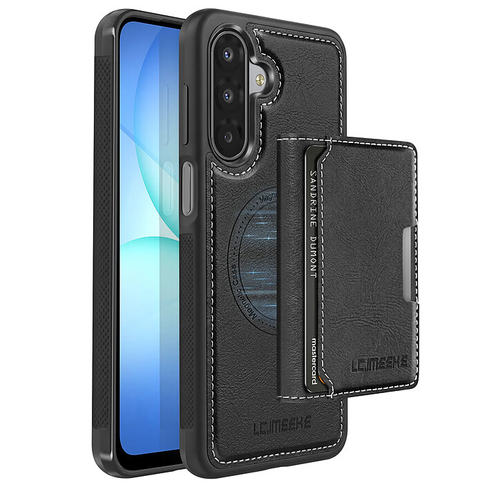 Avizar Coque Magnétique pour Galaxy A17 avec Porte-cartes Amovible et Support
