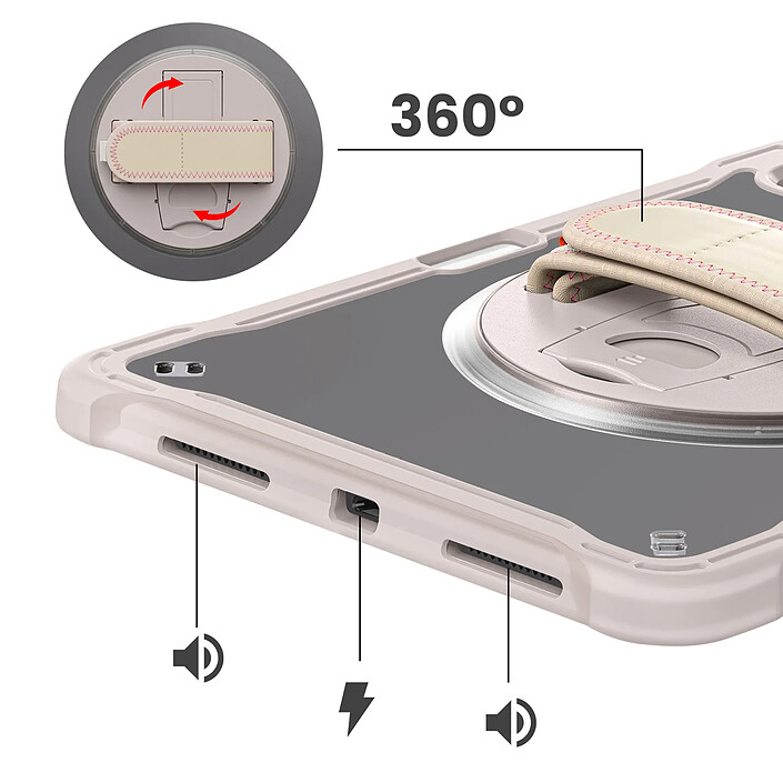 Acheter Avizar Coque Renforcée pour iPad Air 13" 2025 avec Bandoulière et Support Vidéo