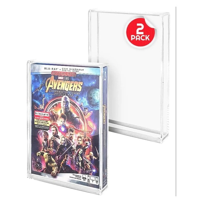 Evoretro - Pack 2 boîtes de protection en acrylique pour PS3/PS4/Blu-Ray/XBOX One