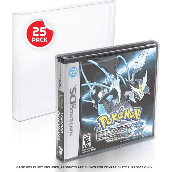 Evoretro - Pack 25 boîtes de protection en PET pour jeux Nintendo DS Games