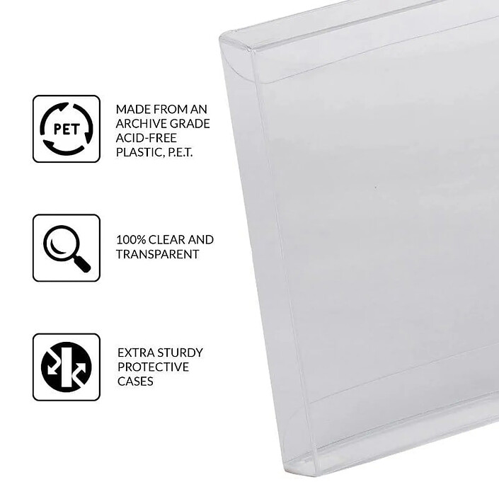 Evoretro - Pack 25 boîtes de protection en PET pour jeux Nintendo DS Games pas cher