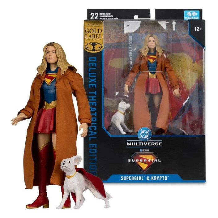 Avis Supergirl (2026) DC Theatrical Deluxe Edition - Figurine Supergirl & Krypto (Gold Label) 17 cm