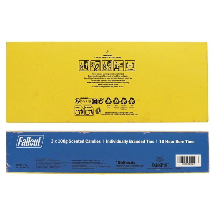 Fallout - Pack 3 bougies Vault Dweller's 6 cm pas cher