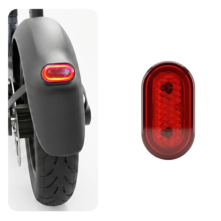 Acheter Avizar Feu Arrière LED pour Trottinette Segway F20 / F25E / F30E avec Câble Connexion