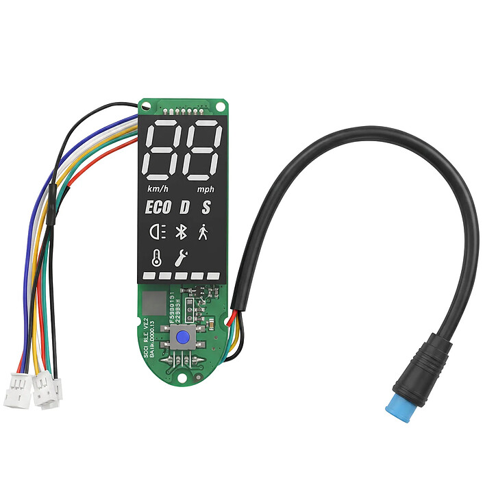 Avizar Écran Afficheur pour Trottinette Ninebot G30 Max avec Connecteurs Étanches
