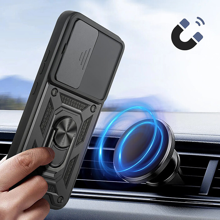 Avizar Coque pour Oppo A6 Pro avec Bague Support et Cache Caméra Coulissant pas cher