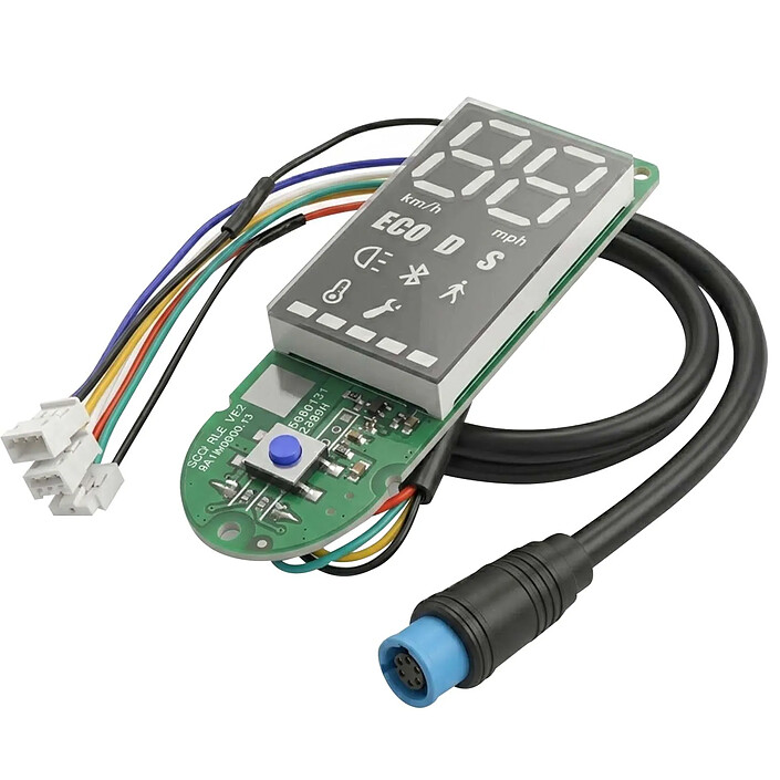 Avis Avizar Écran Afficheur pour Trottinette Ninebot G30 Max avec Connecteurs Étanches