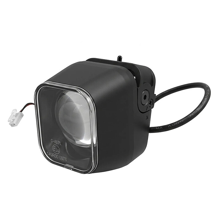 Ninebot Phare Avant LED pour Trottinette Segway Max G3 avec Optique de Projection Noir