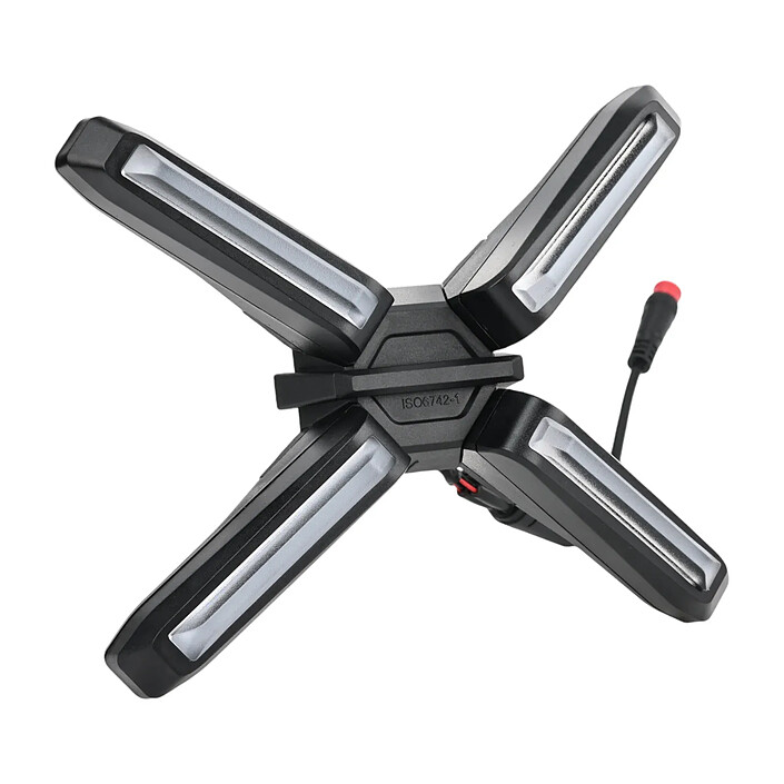 Ninebot Phare Avant LED X pour Trottinette Ninebot ZT3 Pro avec Diffusion Large Noir
