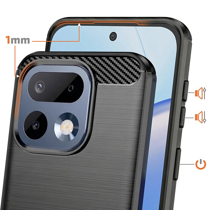 Avis Avizar Coque pour Realme 16 Pro Effet Carbone Protection Souple Antichoc
