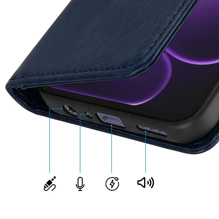 Avizar Étui Portefeuille pour Oppo A6x avec Dragonne et Fonction Support Vidéo pas cher
