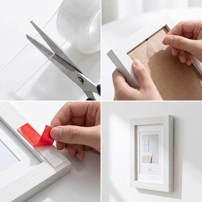 Avis Avizar Ruban Adhésif Nano Tape Fixation Double-face 3cm x 1m et sans Perçage