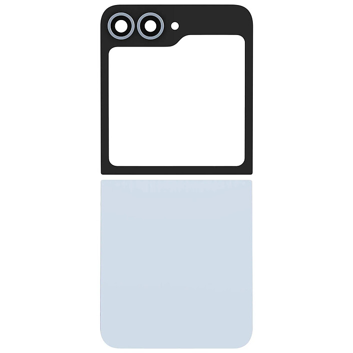 Clappio Kit Vitre Arrière Supérieure et Inférieure pour Galaxy Z Flip 6