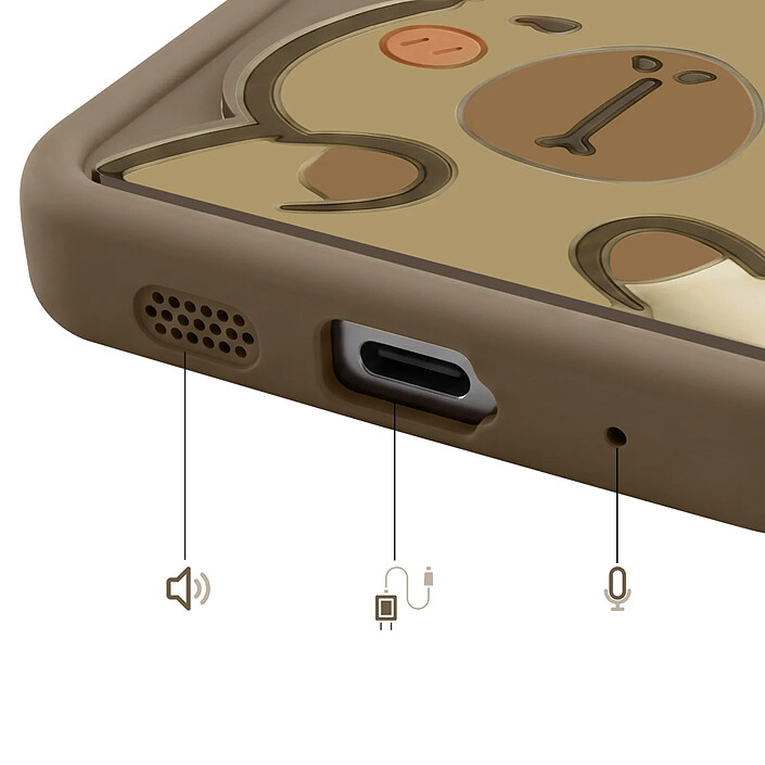 Acheter Avizar Coque pour Redmi Note 15 Pro 5G avec Motifs Capybara en 3D et Contour Surélevé