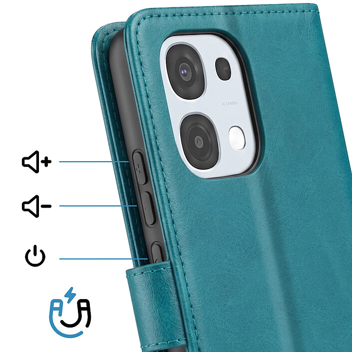 Avis Avizar Étui pour Oppo A6 Pro Folio Classique avec Fonction Support