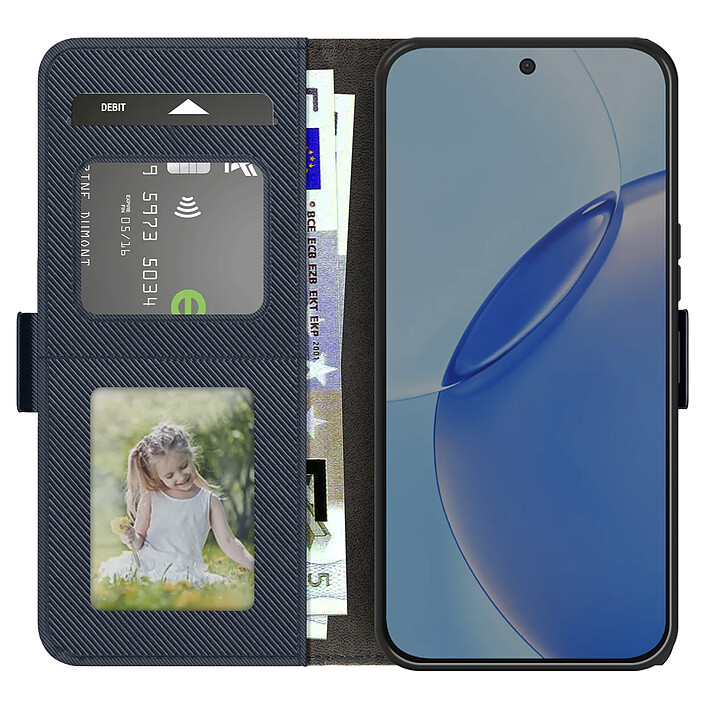 Avizar Étui pour Realme 16 Pro Effet Cuir Texturé avec Miroir et Porte-cartes pas cher