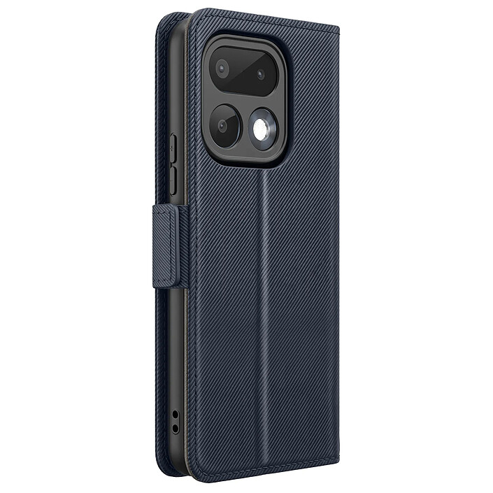 Avizar Étui pour Realme 16 Pro Effet Cuir Texturé avec Miroir et Porte-cartes
