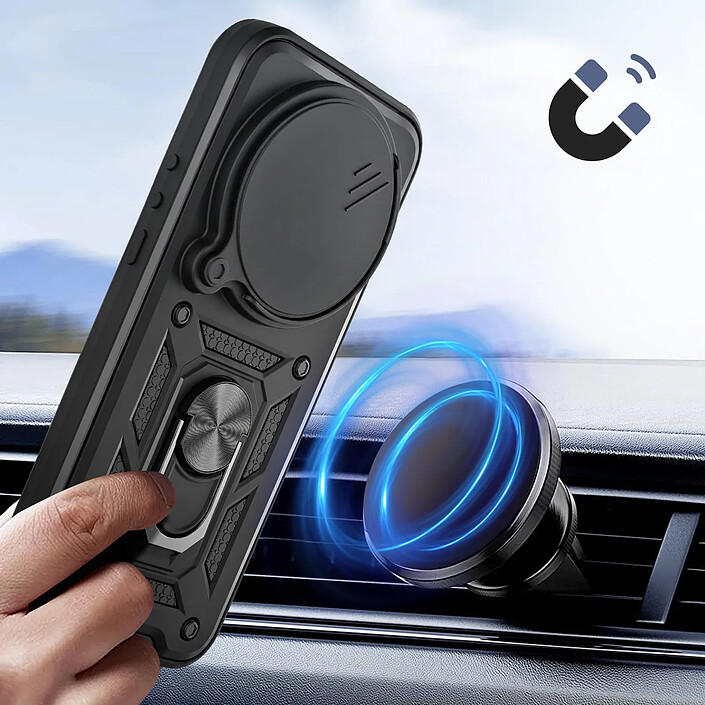 Avizar Coque pour Xiaomi 17 Ultra avec Bague Support et Cache Caméra Coulissant pas cher