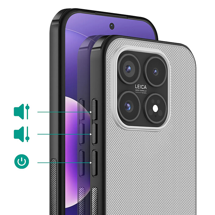 Avis Nillkin Coque pour Xiaomi 17 Finition Texturée Modèle Super Frosted Shield Pro Blanc / Noir