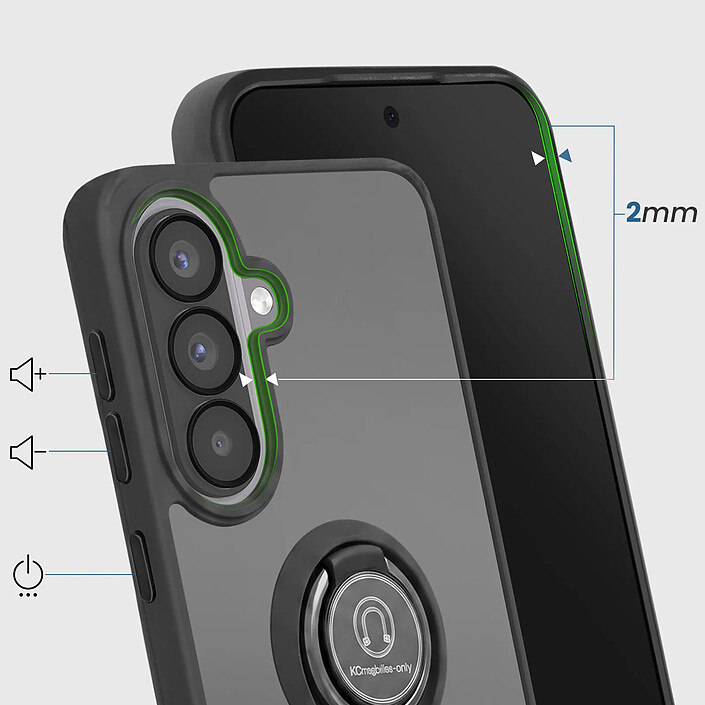 Avis Avizar Coque Anneau pour Samsung Galaxy A57 Protection Renforcé avec Bague Magnétique