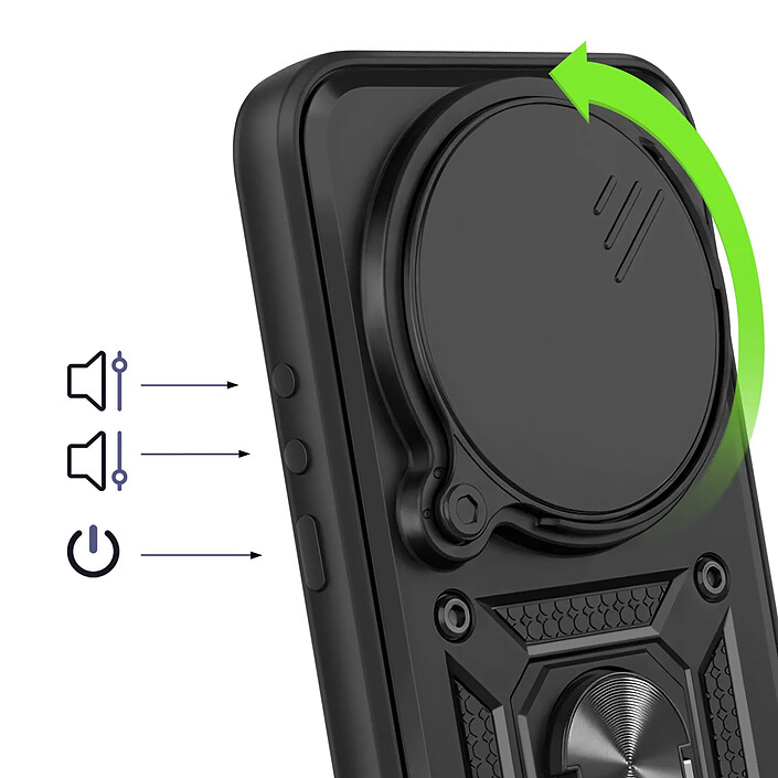Acheter Avizar Coque pour Xiaomi 17 Ultra avec Bague Support et Cache Caméra Coulissant