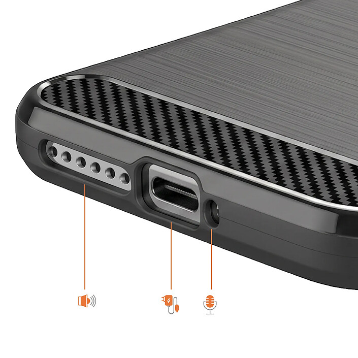 Acheter Avizar Coque pour Xiaomi 17 en Silicone Effet Carbone Texture Brossée