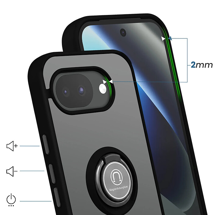 Avis Avizar Coque Anneau pour Google Pixel 10a Protection Renforcé avec Bague Magnétique