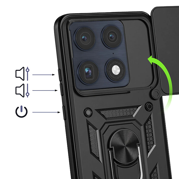 Acheter Avizar Coque pour Motorola Signature avec Bague Support et Cache Caméra Coulissant
