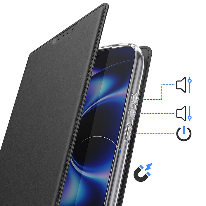 Acheter Dux Ducis Étui pour Xiaomi 17 Ultra Série Skin Pro avec Porte-carte et Support Vidéo Noir