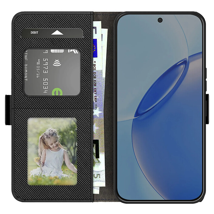Avizar Étui pour Realme 16 Pro Effet Cuir Texturé avec Miroir et Porte-cartes pas cher