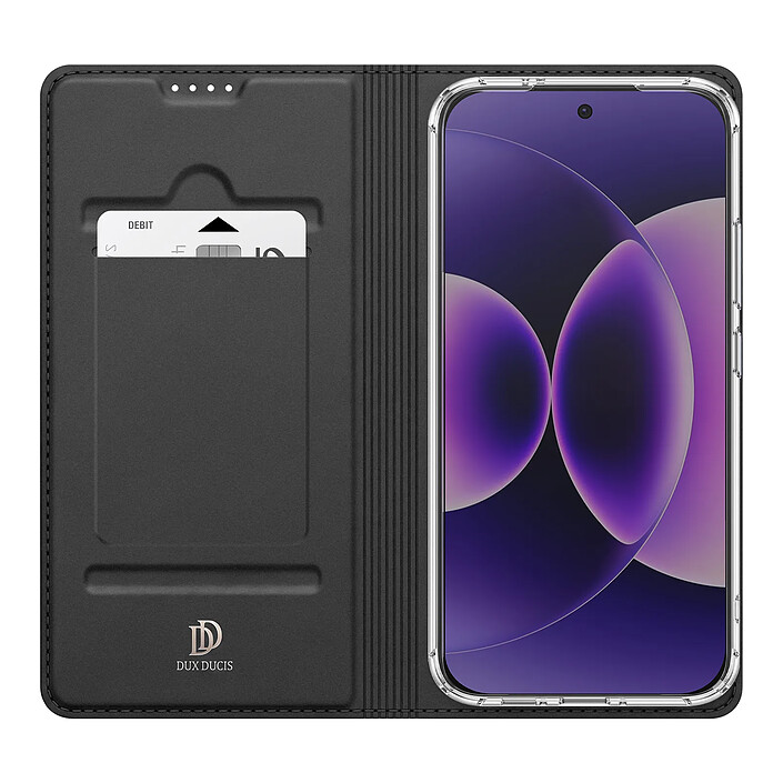 Dux Ducis Étui pour Xiaomi 17 Série Skin Pro avec Porte-carte et Support Vidéo Noir pas cher
