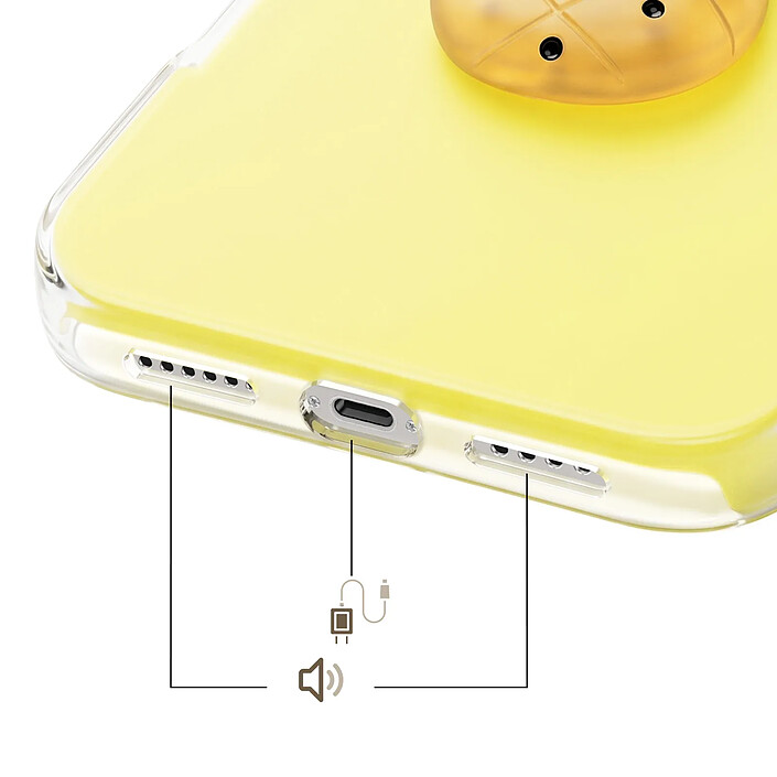 Acheter Avizar Coque pour iPhone 16 avec Motif Ananas en Relief 3D et Contour Surélevé