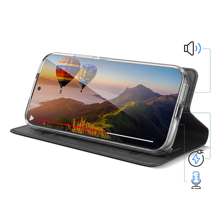 Avis Dux Ducis Étui pour Xiaomi 17 Ultra Série Skin Pro avec Porte-carte et Support Vidéo Noir