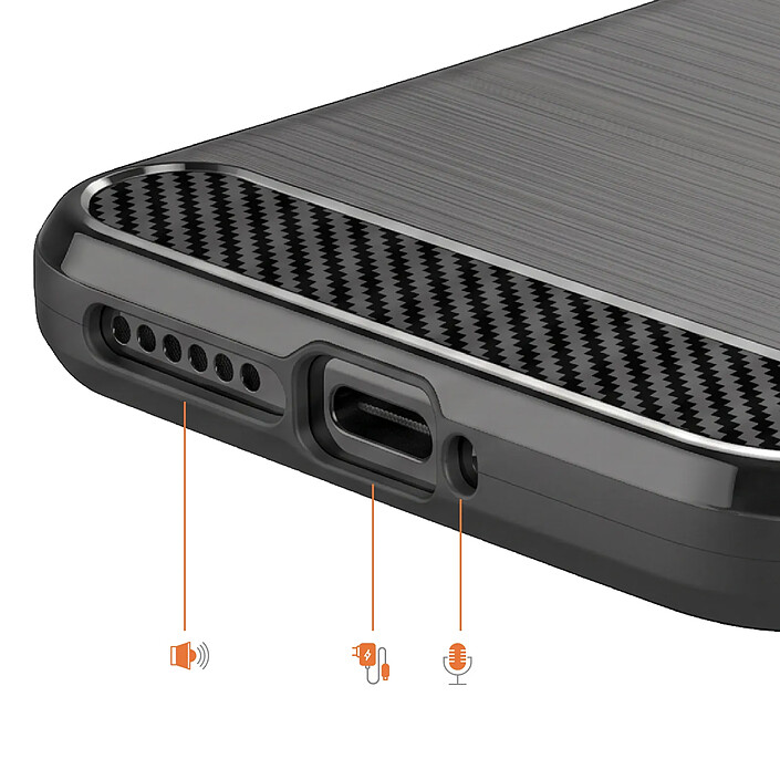 Acheter Avizar Coque pour Xiaomi 17 Ultra en Silicone Effet Carbone Texture Brossée