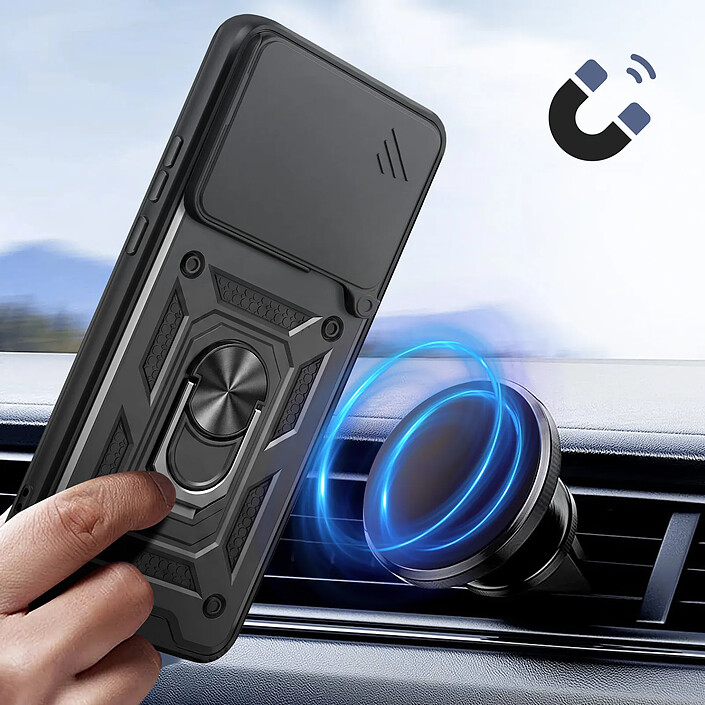 Avizar Coque pour Xiaomi 17 avec Bague Support et Cache Caméra Coulissant pas cher