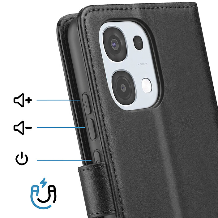 Avis Avizar Étui pour Oppo A6 Pro Folio Classique avec Fonction Support